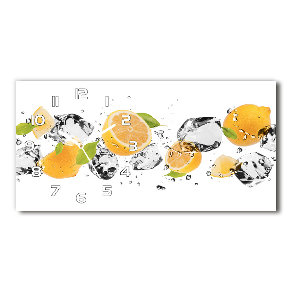 Horloge horizontale Citron et eau