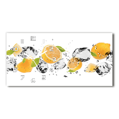 Horloge horizontale Citron et eau