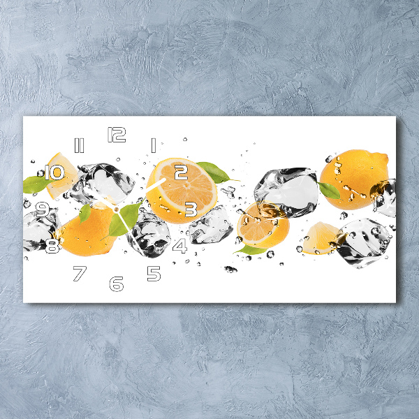 Horloge horizontale Citron et eau