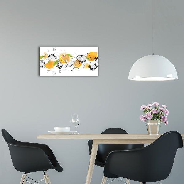 Horloge horizontale Citron et eau
