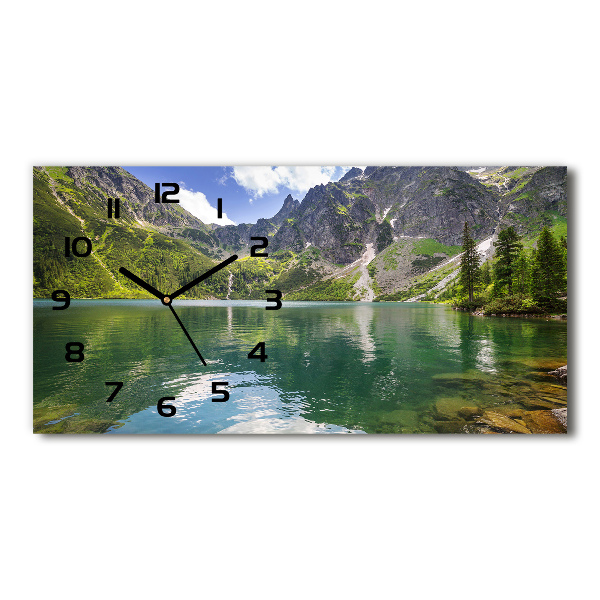 Horloge murale horizontale Morskie Oko Tatry