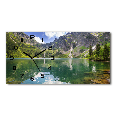 Horloge murale horizontale Morskie Oko Tatry