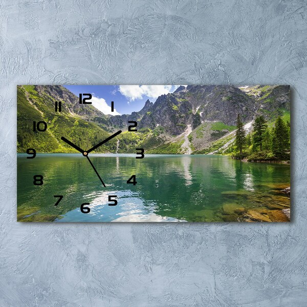 Horloge murale horizontale Morskie Oko Tatry
