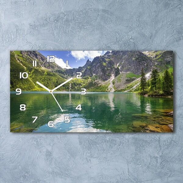 Horloge murale horizontale Morskie Oko Tatry