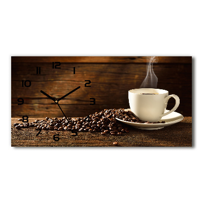 Horloge horizontale Tasse de café