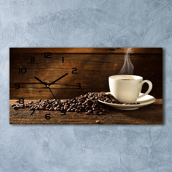 Horloge horizontale Tasse de café