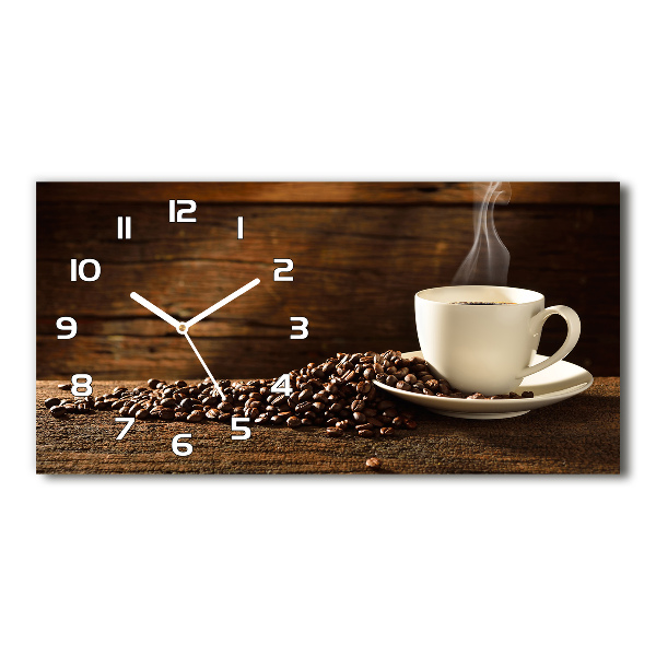 Horloge horizontale Tasse de café