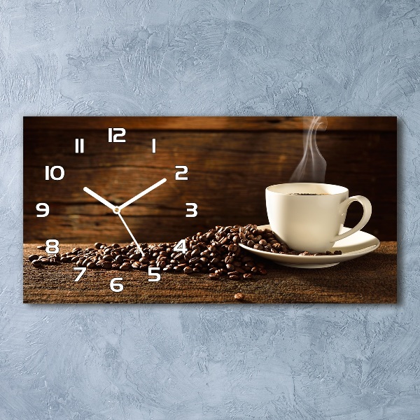 Horloge horizontale Tasse de café
