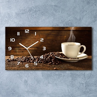 Horloge horizontale Tasse de café