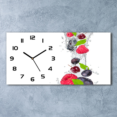 Horloge horizontale Fruits et eau