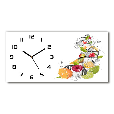 Horloge horizontale Fruits avec glace