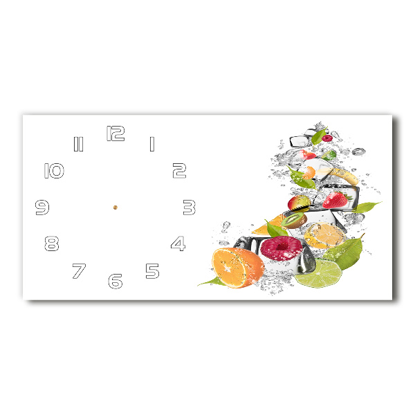 Horloge horizontale Fruits avec glace