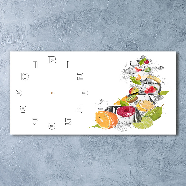 Horloge horizontale Fruits avec glace