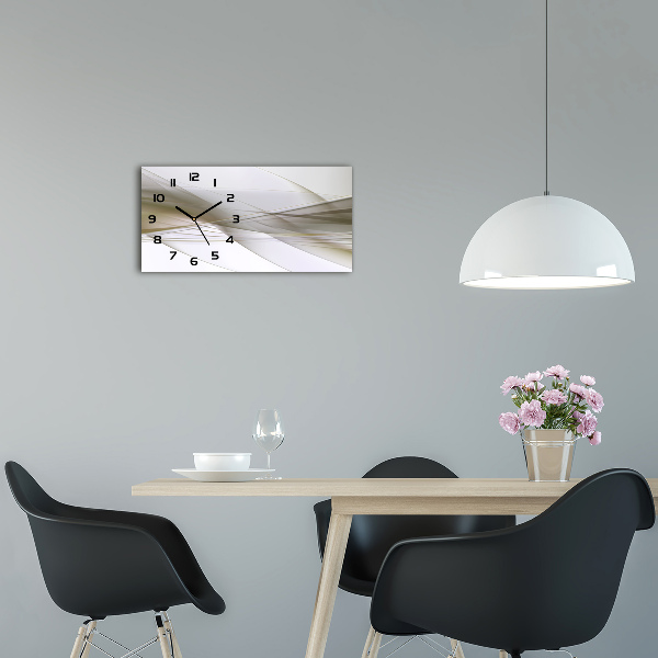Horloge murale horizontale Abstraction