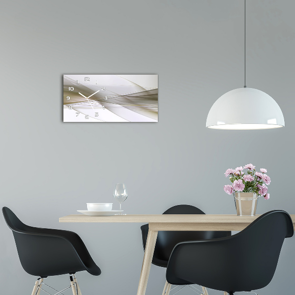 Horloge murale horizontale Abstraction