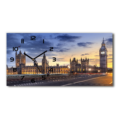 Horloge murale horizontale Big Ben Londres