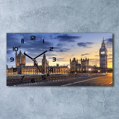 Horloge murale horizontale Big Ben Londres