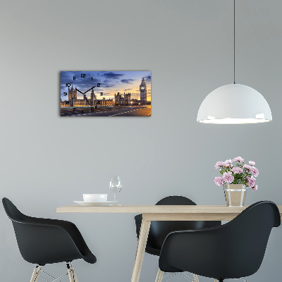 Horloge murale horizontale Big Ben Londres