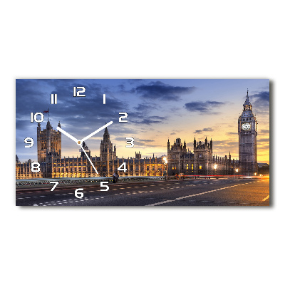 Horloge murale horizontale Big Ben Londres