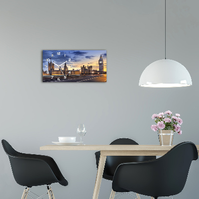 Horloge murale horizontale Big Ben Londres