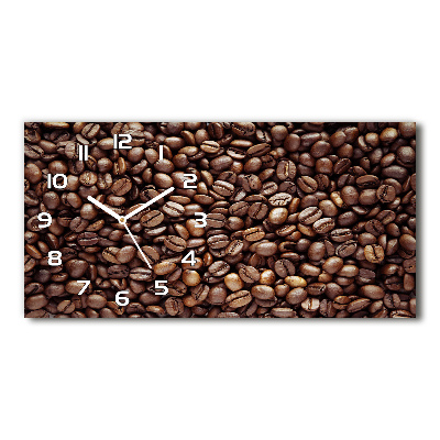 Horloge murale horizontale Thème du café
