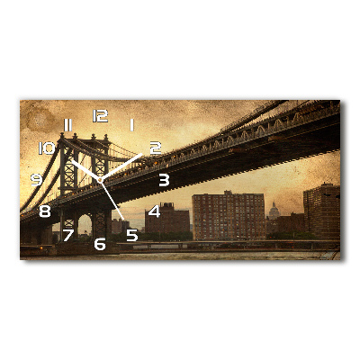 Horloge rectangulaire horizontale Manhattan New York