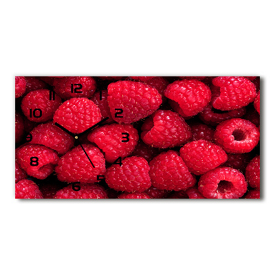 Horloge murale horizontale Framboises