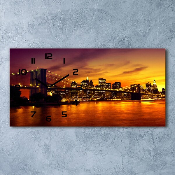 Horloge horizontale Pont de Brooklyn