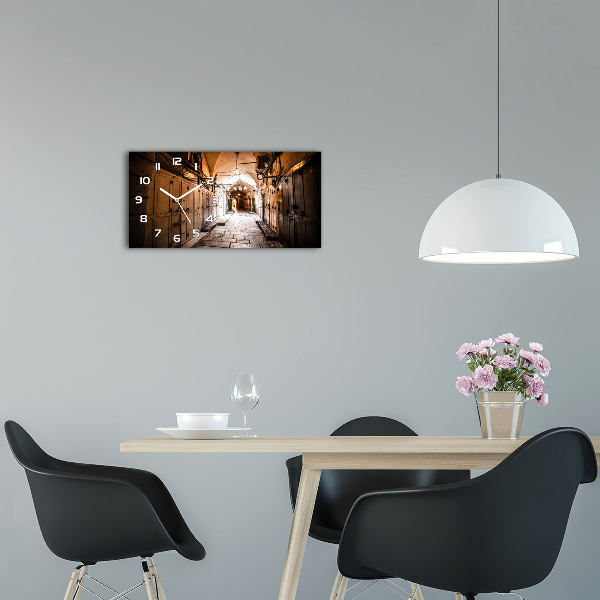 Horloge horizontale en verre Jérusalem