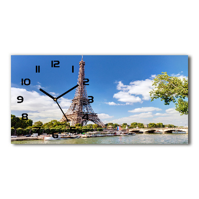 Horloge rectangulaire horizontale Tour Eiffel
