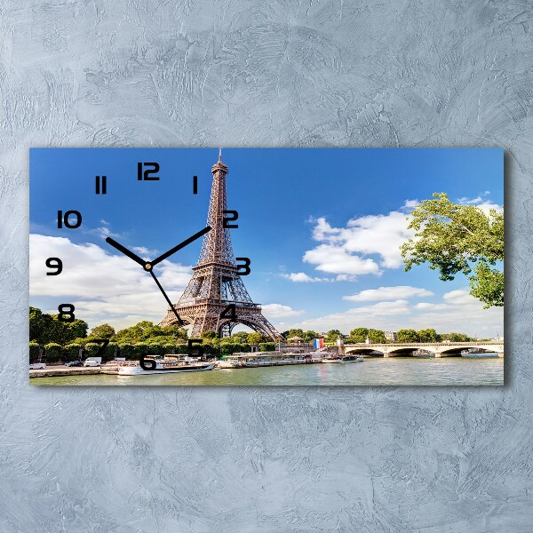 Horloge rectangulaire horizontale Tour Eiffel