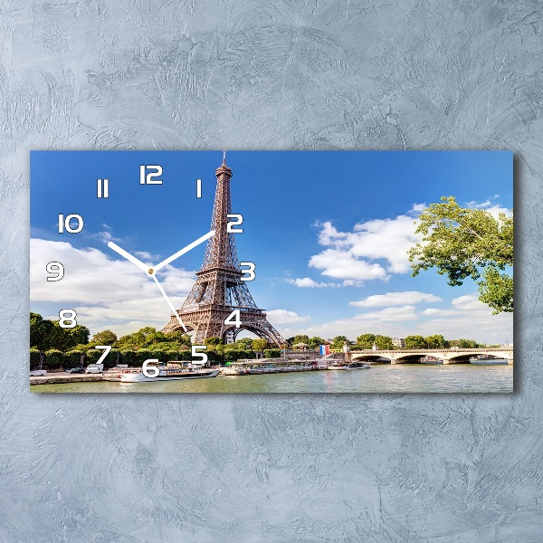 Horloge rectangulaire horizontale Tour Eiffel