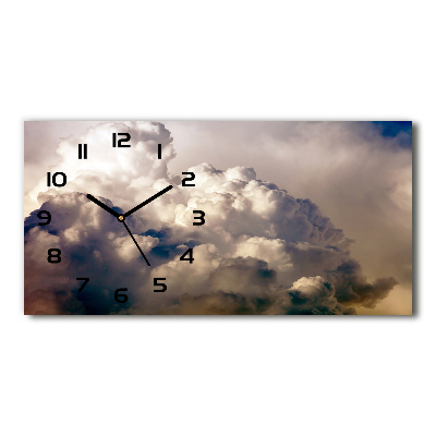 Horloge murale horizontale Nuages dans le ciel