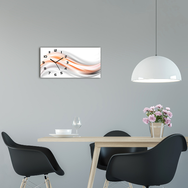 Horloge horizontale Motif de la vague