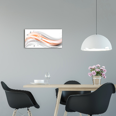 Horloge horizontale Motif de la vague