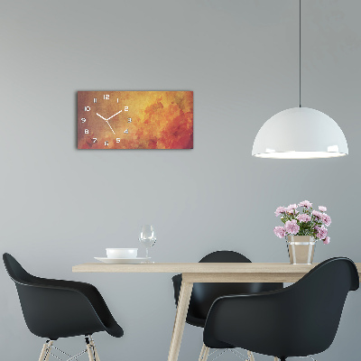 Horloge rectangulaire horizontale Fleurs