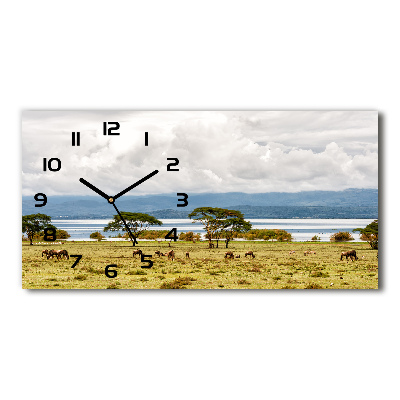 Horloge murale horizontale Lac Naivasha