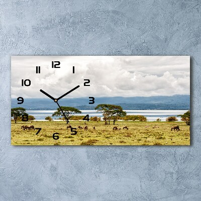 Horloge murale horizontale Lac Naivasha