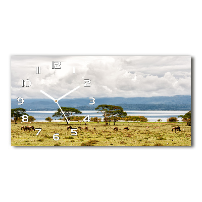 Horloge murale horizontale Lac Naivasha