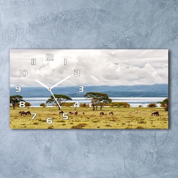 Horloge murale horizontale Lac Naivasha