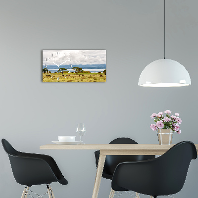 Horloge murale horizontale Lac Naivasha