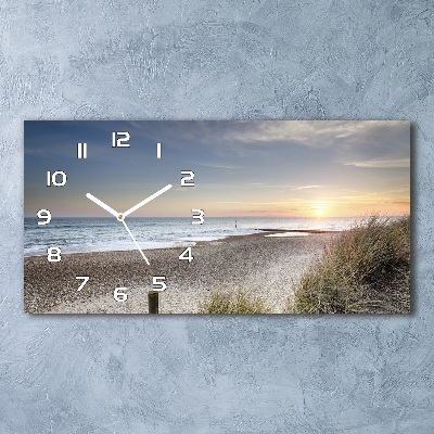 Horloge horizontale Coucher de soleil et dunes de sable