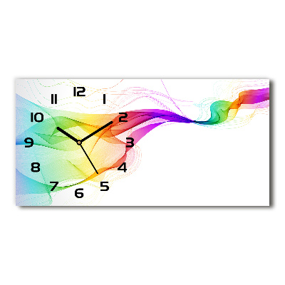 Horloge horizontale Abstrait coloré