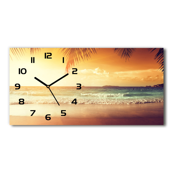 Horloge horizontale Plage tropicale océan