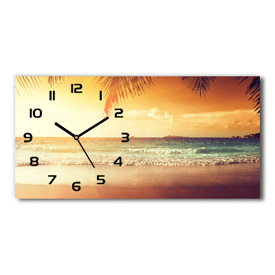 Horloge horizontale Plage tropicale océan