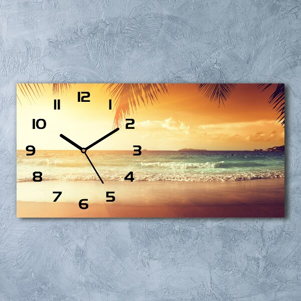 Horloge horizontale Plage tropicale océan