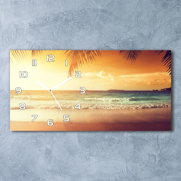 Horloge horizontale Plage tropicale océan