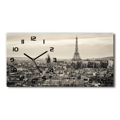 Horloge murale horizontale Tour Eiffel