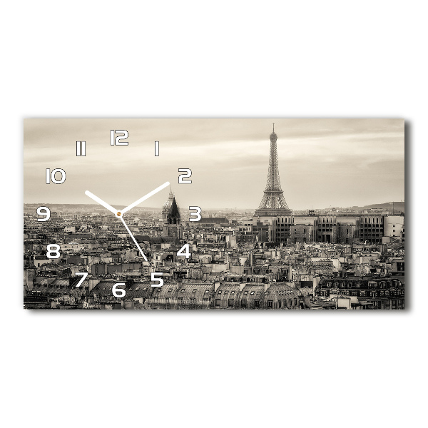 Horloge murale horizontale Tour Eiffel