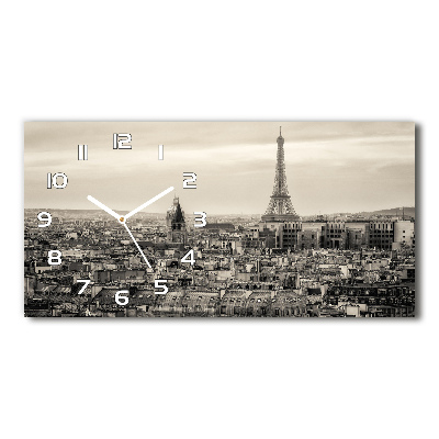 Horloge murale horizontale Tour Eiffel